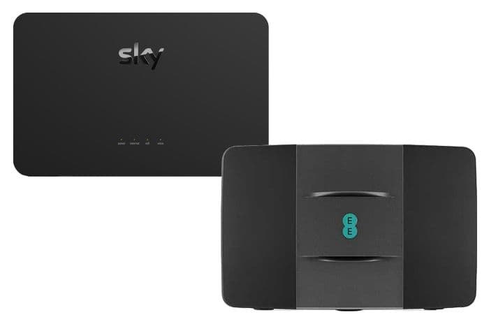 sky and ee broadband routers
