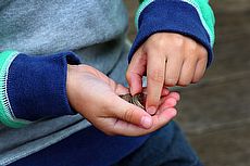 child savings hands