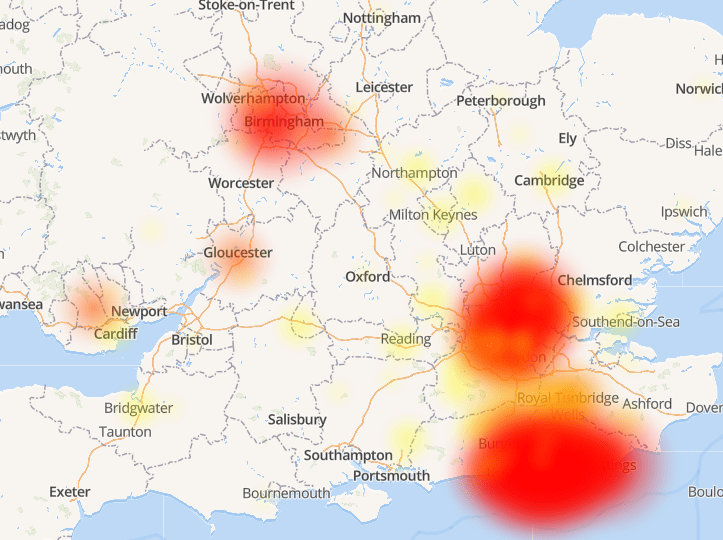 Downtime map