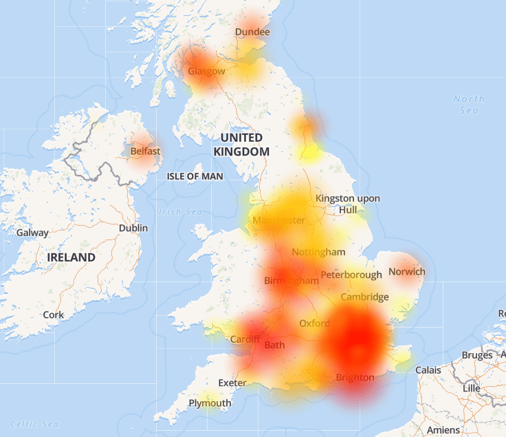 Virgin downtime