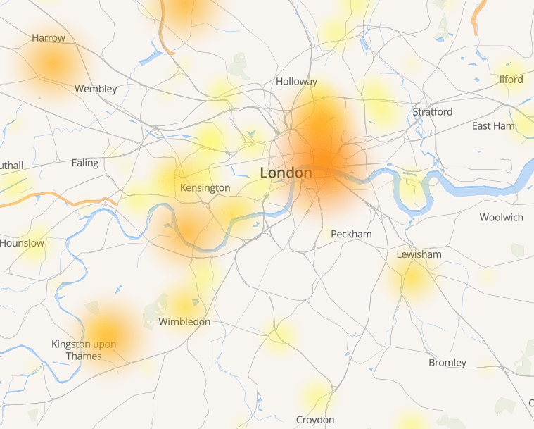 Sky London outages closer