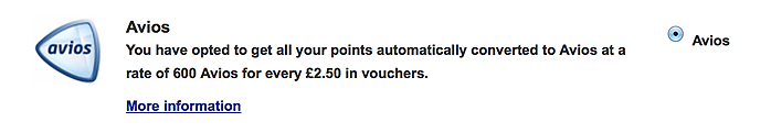 avios clubcard
