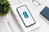 ee on mobile screen