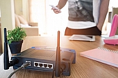 wireless router in home