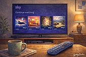 disney plus on sky ultimate tv illustration