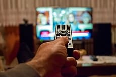 tv watching with remote control