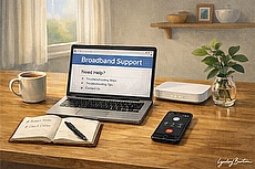 broadband customer support illustration
