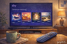 disney plus on sky ultimate tv illustration
