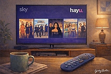 sky tv with hayu illustration