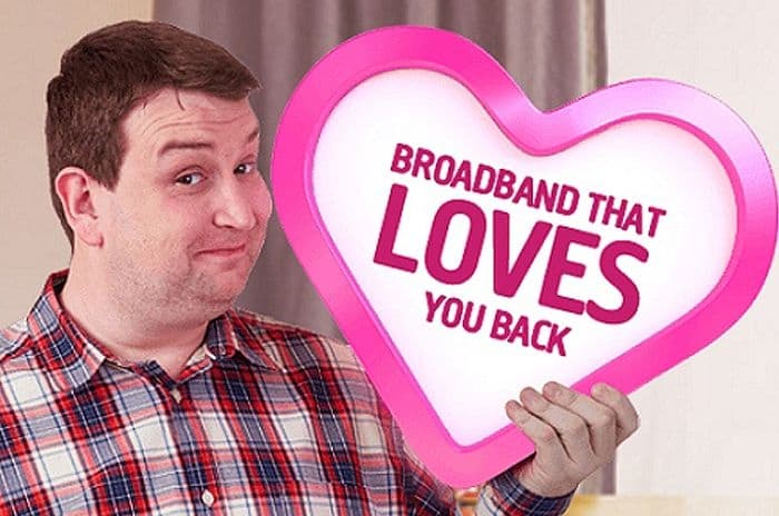 plusnet broadband loves you back