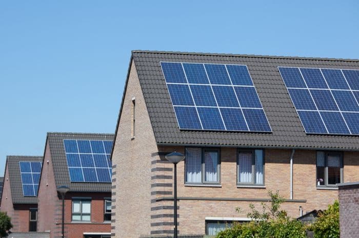 solar panels on houses