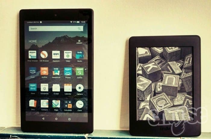 Comparaison vidéo Kindle Paperwhite contre tablette Fire