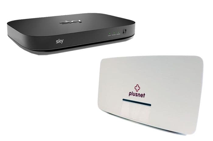 sky and plusnet routers
