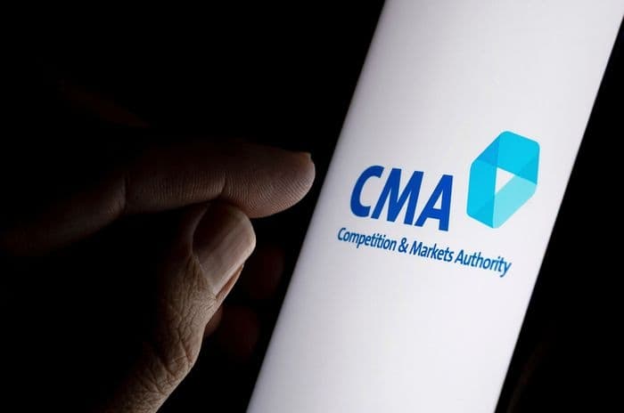 cma logo on phone screen