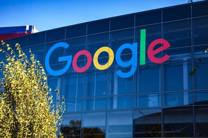 google logo on building