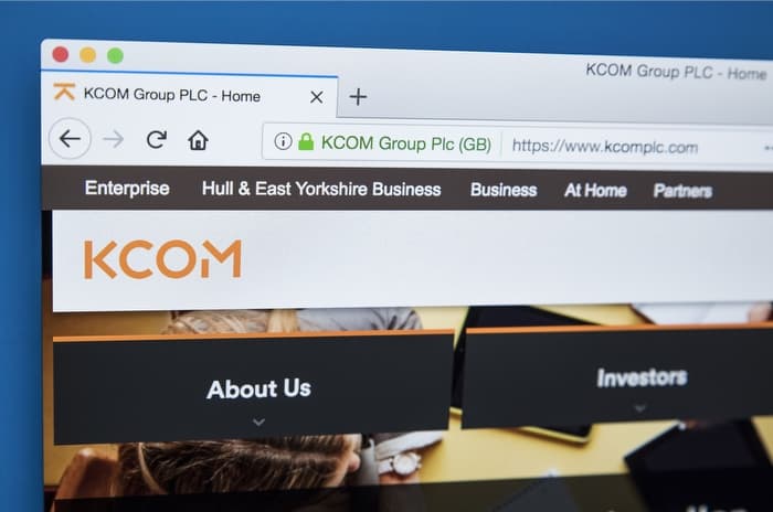 kcom logo on website