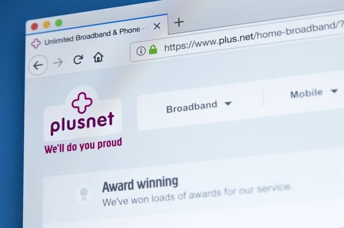 plusnet broadband website