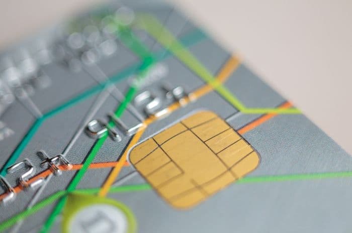 bank card close-up