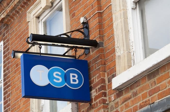 tsb bank branch sign