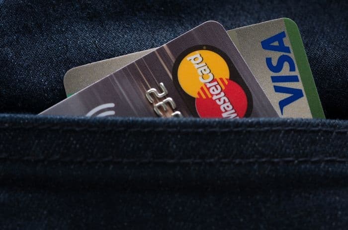 credit cards in pocket