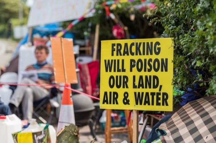 fracking protest uk