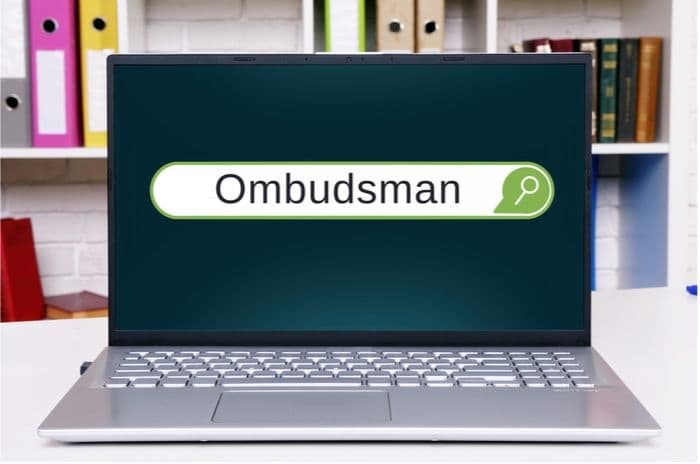 ombudsman on laptop