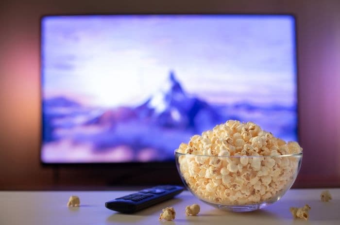 popcorn and tv