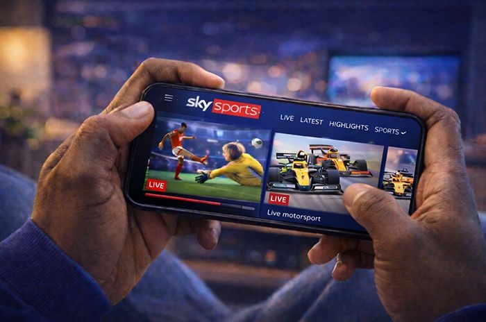 sky sports on a mobile app
