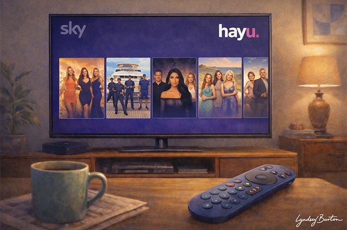 sky tv with hayu illustration