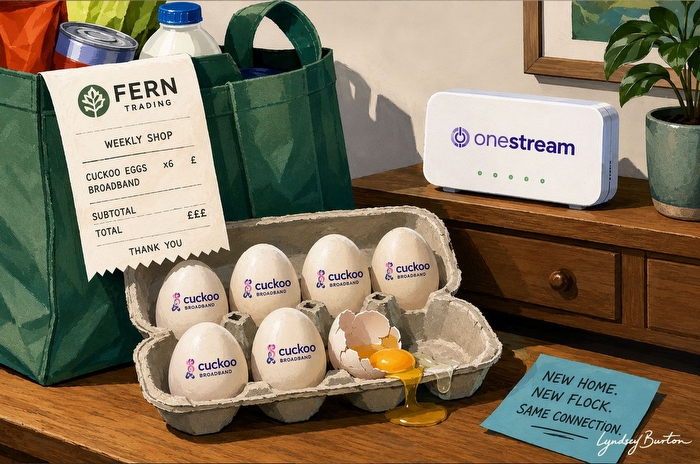 cuckoo broadband sold to onestream illustration