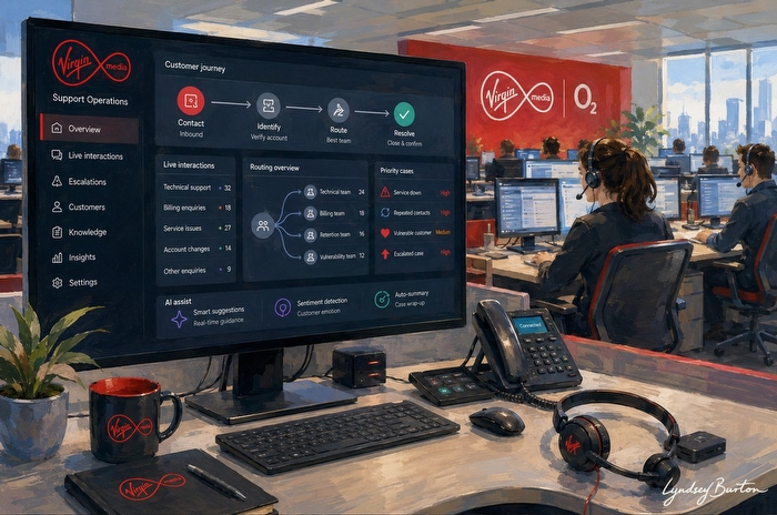 virgin media customer services illustration