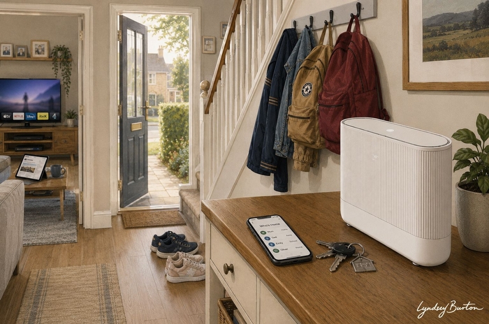 vodafone broadband whos home illustration