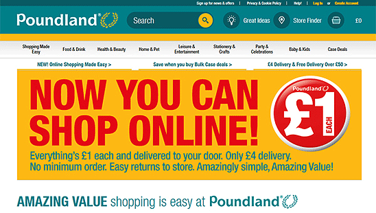 poundland online