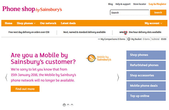 sainsburys mobile phone shop closure