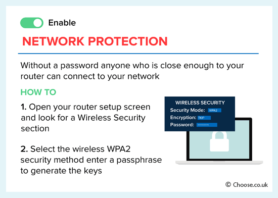 enable network password