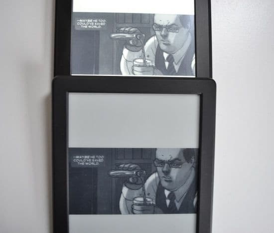 Kindle screen versus Paperwhite screen