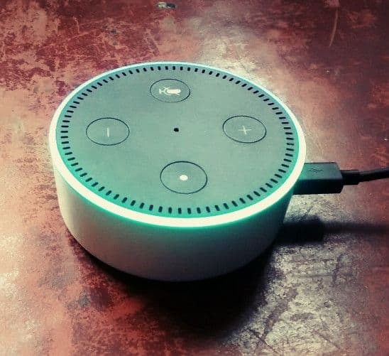 Amazon Echo Dot listening
