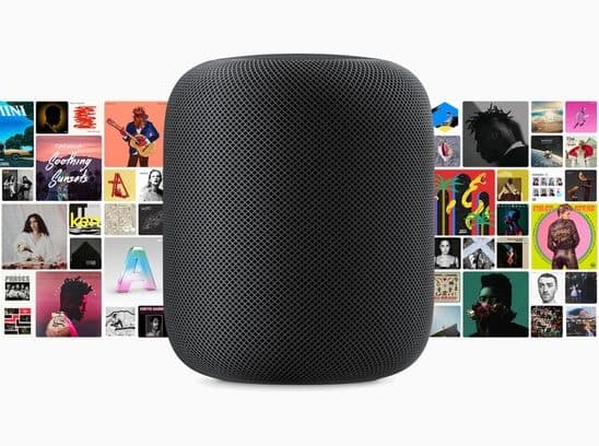 Apple HomePod links to Apple Music