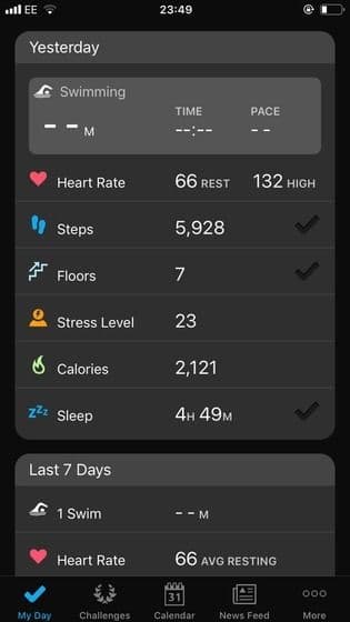 Garmin Connect app