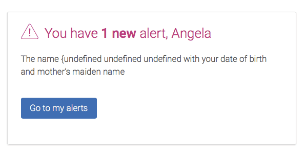 Experian identity theft alert