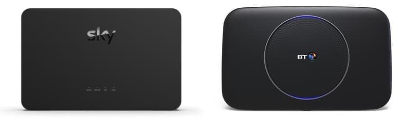 sky hub and bt smart hub