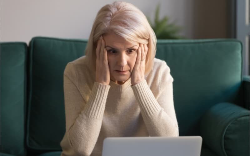 older woman online scam