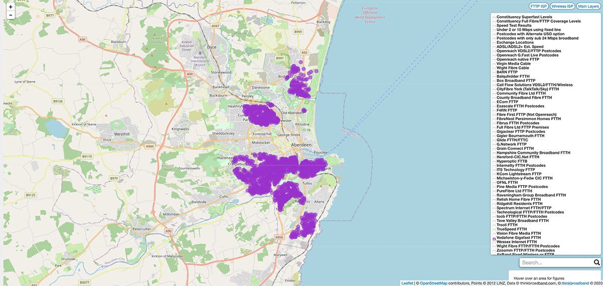 aberdeen broadband coverage
