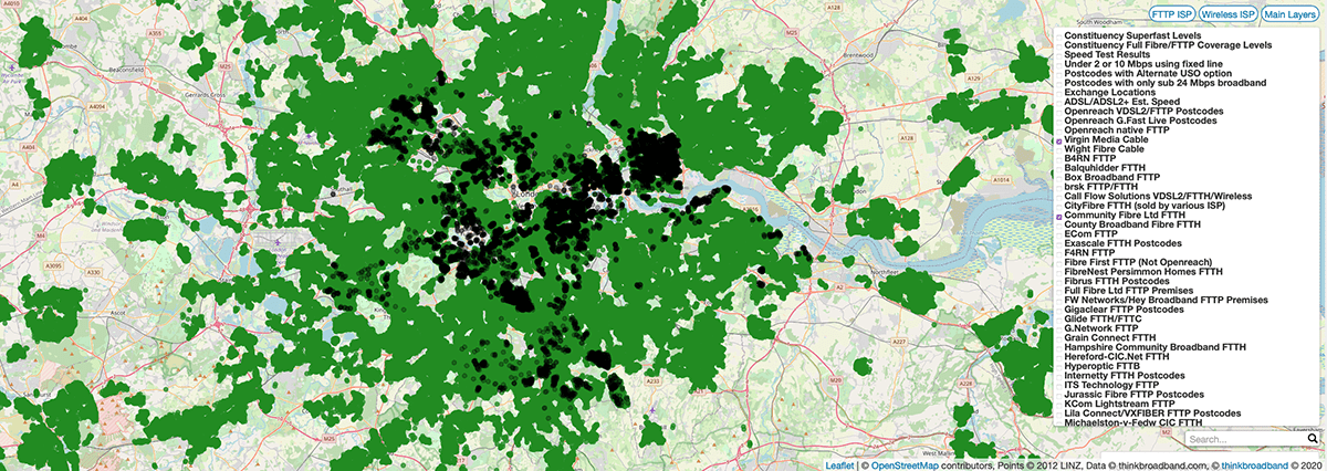 community fibre vs virgin media coverage london