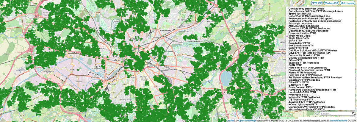 virgin media coverage in manchester