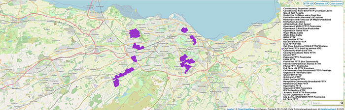 city fibre coverage in edinburgh