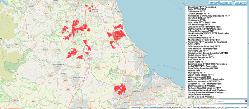 youfibre coverage north east england