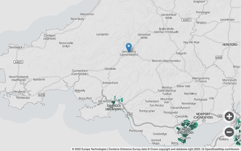 o2 coverage in south wales
