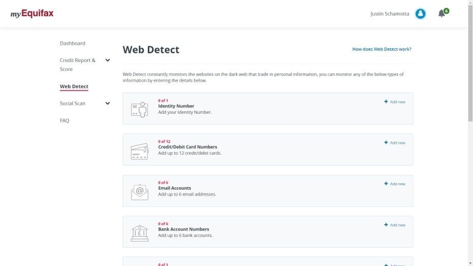 equifax screenshot
