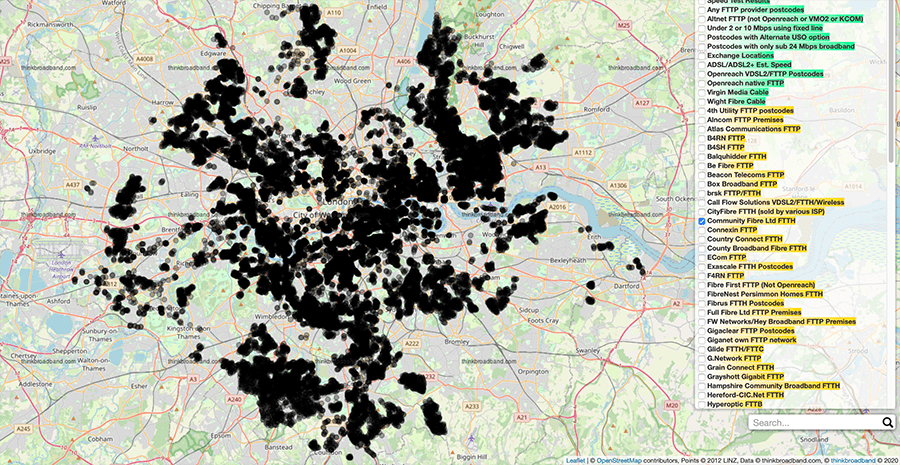 community fibre coverage january 2023